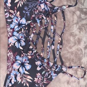 Never worn floral bathing suit top